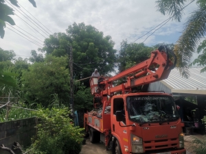 เทศบาลตำบลตาดทอง ลงพื้นที่ซ่อมแซมไฟฟ้าส่องสว่าง ไฟฟ้าสาธารณะประโยชน์ในพื้นที่ตำบลตาดทอง อำเภอเมืองยโสธร จังหวัดยโสธร
