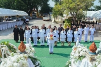 เทศบาลตำบลตาดทอง เข้าร่วมพิธีพระราชทานเพลิงศพ ร.ต.อ.ลำพูน หาไชย ณ วัดโพธิ์ศรีมงคล บ้านตาดทอง หมู่ที่ 1 ตำบลตาดทอง อำเภอเมืองยโสธร จังหวัดยโสธร