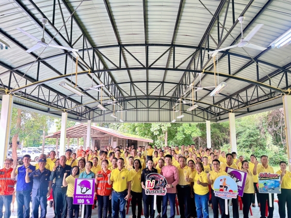 เทศบาลตำบลตาดทอง ร่วมเปิดโครงการขับเคลื่อนการขับขี่รถจักรยานยนต์ปลอดภัยด้วยการสวมหมวกกันน็อกนิรภัย 100 เปอร์เซ็นต์ จังหวัดยโสธรปี 2568
