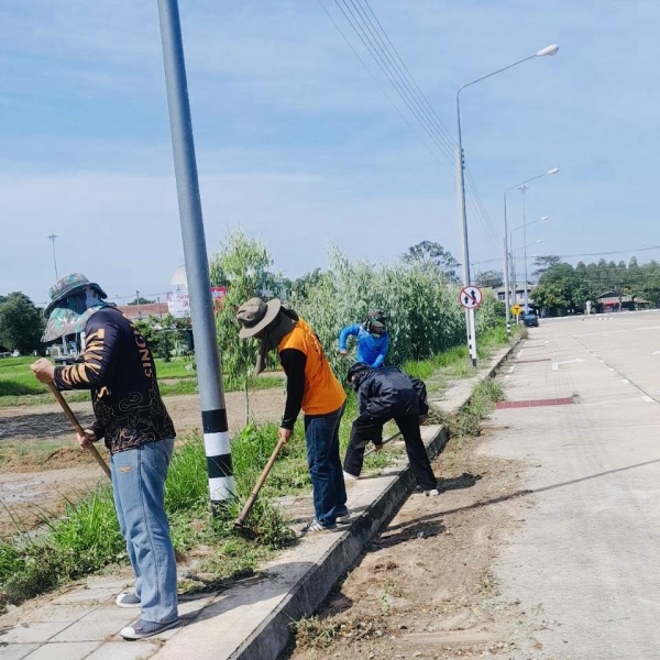 เทศบาลตำบลตาดทอง ลงพื้นที่ดำเนินการโครงการ “จัดระเบียบท้องถิ่น 1 อปท 1 ถนนสวย ปลอดภัย” ประจำปีงบประมาณ 2568 (กิจกรรมต่อเนื่อง)